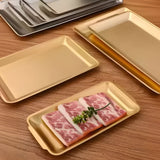 Golden Serving Tray Stainless Steel