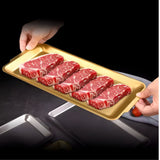 Golden Serving Tray Stainless Steel