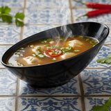 Alpine Melamine Black Bowl Large for Serving Food