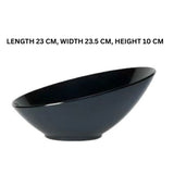 Alpine Melamine Black Bowl Large for Serving Food