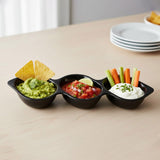 Triple Section Melamine Sauce Dip Tray