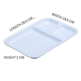 Melamine White Serving Tray for Fast Food and Restaurant Use