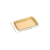 Golden Serving Tray Stainless Steel