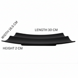 Melamine Double Black Tray For Serving