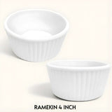 Melamine 4 Inch Ramekin White Bowl Serving Bowl