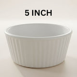 Melamine 5 Inch Ramekin White Bowl Serving Bowl