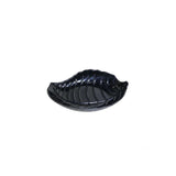 Melamine Black Leaf Small Platter For Serving