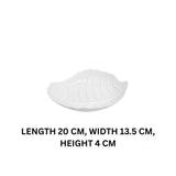 Melamine White Leaf Small Platter For Serving