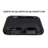 Melamine Fish Platter Black Serving Plate