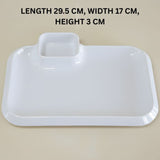 Melamine BBQ Platter White Serving Plate