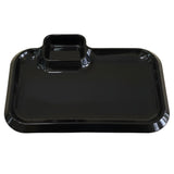 Melamine BBQ Platter Black Serving Plate