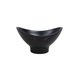 Melamine Lotus Medium Serving Black Bowl