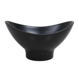 Melamine Lotus Large Serving Black Bowl