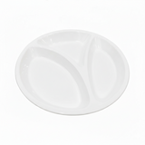 Melamine Euro Divider White Serving Dish