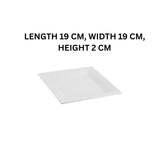 Melamine Small Swiss White Serving Platter