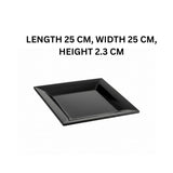 Melamine Medium Swiss Black Serving Platter