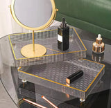 Acrylic Desktop Perfume & Cosmetic Organizer Tray