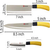 3 Piece Japanese Stainless Steel Knife Set