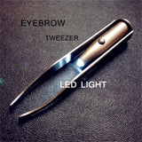 Portable LED Light Tweezers for Hair Removal & Eyebrow Grooming