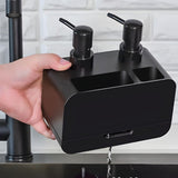 4 in 1 Manual Press Liquid Dish & Hand Soap Dispenser
