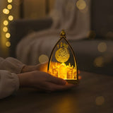 LED Metal Lantern Vintage Decorative Lamp
