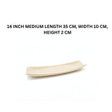 Melamine Medium Cream Serving Plate