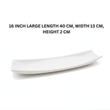 Melamine Large White Serving Plate