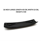 Melamine Large Black Serving Plate