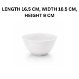 Melamine 6.5 Inch Medium White Serving Bowl