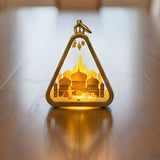 LED Metal Ramadan Lantern Decorative Islamic Festival Light