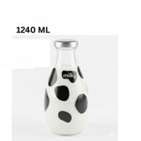 Ziba 1240 ML Glass Milk Bottle For Water Milk And Beverages