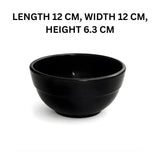 Melamine 4.5 Inch Black Tulip Serving Bowl