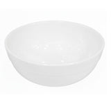 Melamine 8 Inch White Tulip Serving Bowl