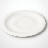 Melamine 6.5 Inch White Tulip Saucer