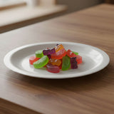 Melamine 6.5 Inch White Tulip Saucer