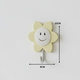 2 Pcs Sunflower Hooks Self Adhesive Decorative Wall Hooks