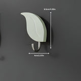 2 Pcs Leaf Hooks Self Adhesive Decorative Wall Hooks