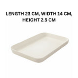 Melamine Cream Small Serving Tray