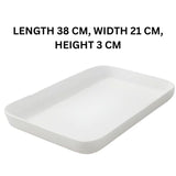 Melamine White Large Serving Tray