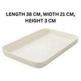 Melamine Cream Large Serving Tray
