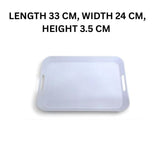 Melamine White Medium Square Serving Tray