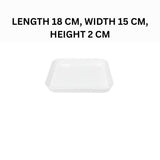 Melamine White Vista Small Serving Tray