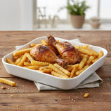 Melamine White Vista Large Serving Tray