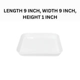 Melamine White Vista Large Serving Tray
