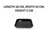 Melamine Black Vista Small Serving Tray