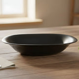 Melamine 9 Inch Black Serving Soup Plate