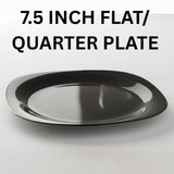 Melamine 7 Inch Black Serving Flat Plate