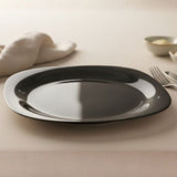 Melamine 7 Inch Black Serving Flat Plate