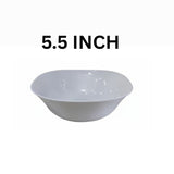 Melamine 5 Inch White Serving Bowl