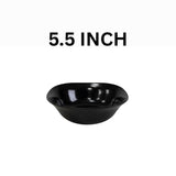 Melamine 5 Inch Black Serving Bowl